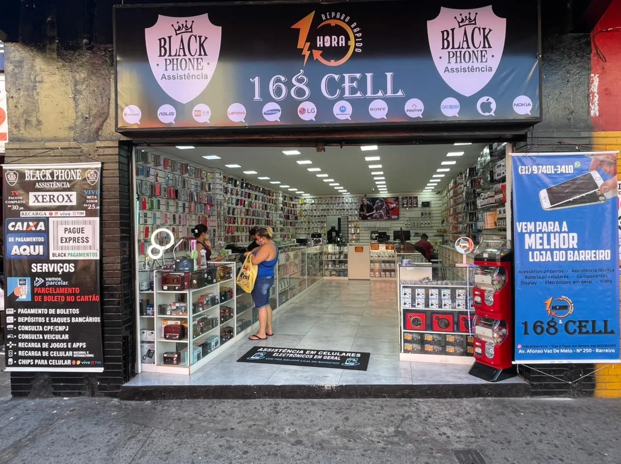 168 Cell Eletrônicos e Manutenção Barreiro